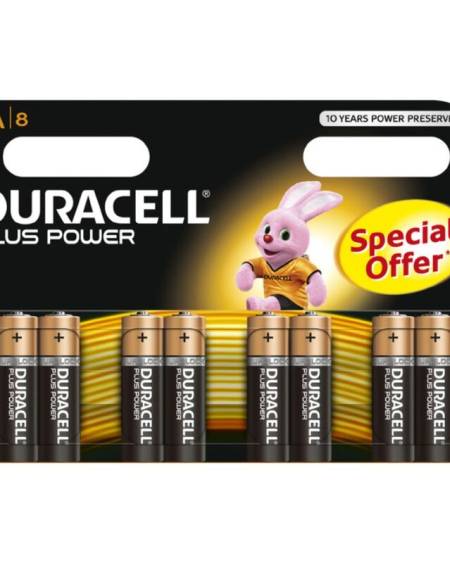 DURACELL - PLUS POWER PILA ALCALINA AA LR6 BLISTER*8