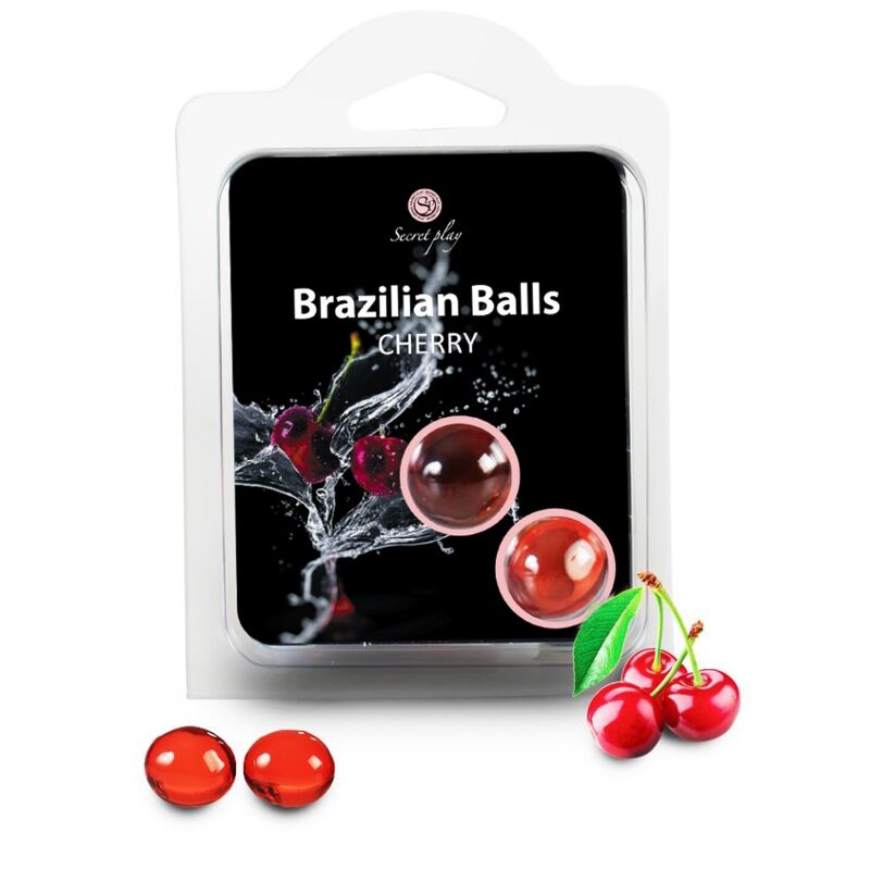 Bolas Brasileiras com Lubrificante Sabor Cereja