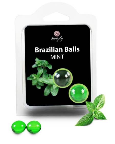Secretplay Brazilian Balls Menta Set de 2 Bolas para massagem
