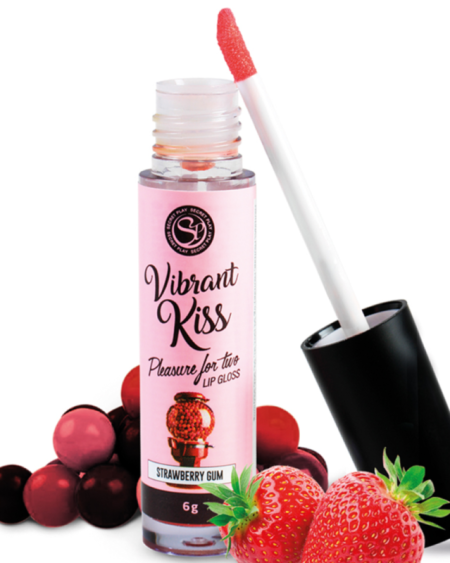 SECRETPLAY – Lip Gloss Vibrant Kiss Chicle de morango