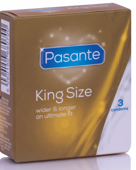 PASANTE - PRESERVATIVOS KING MS LARGOS Y ANCHOS 3 UNIDADES