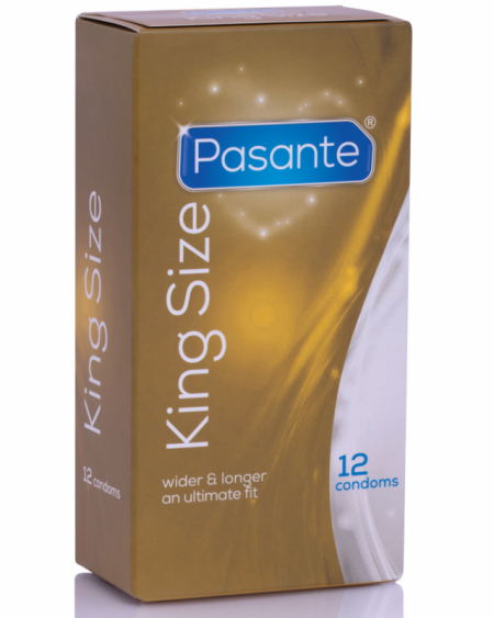 PASANTE - PRESERVATIVOS KING MS LARGOS Y ANCHOS 12 UNIDADES