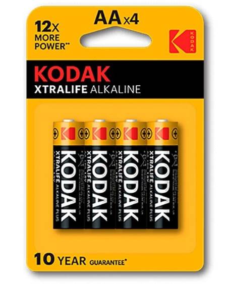 KODAK - XTRALIFE PILA ALCALINA AA LR6 BLISTER*4