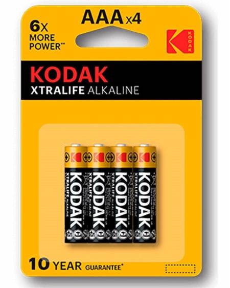 KODAK - XTRALIFE PILA ALCALINA AAA LR03 BLISTER*4