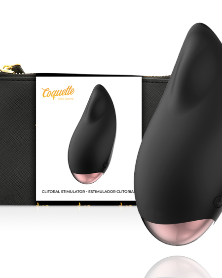 COQUETTE CHIC DESIRE - ESTIMULADOR CLÍTORIS NEGRO / GOLD GOTA