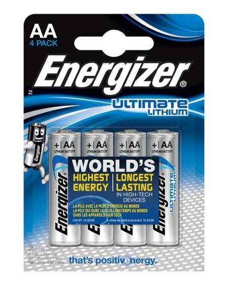ENERGIZER - ULTIMATE LITHIUM PILA LITIO AA L91 LR6 1,5V BLISTER*4