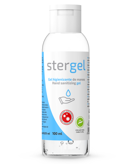 Gel hidroalcoólico STERGEL com aloe vera de 100ml