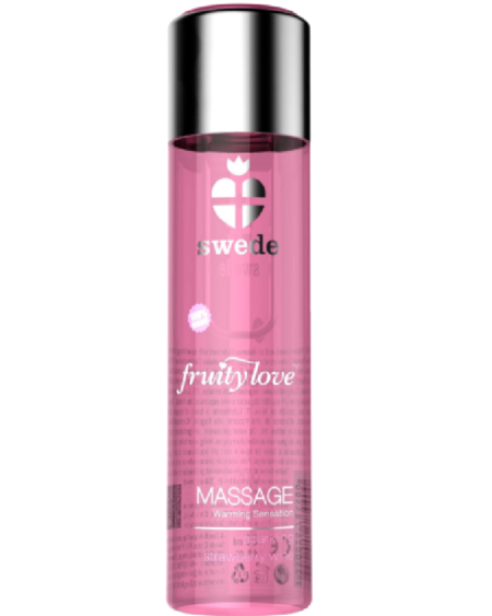 SWEDE - FRUITY LOVE ACEITE EFECTO CALOR FRESAS CON CHAMPAGNE 120 ML