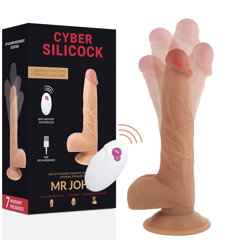 CYBER SILICOCK Realístico Control Remoto MR JOHN 23.88 CM -O- 4.3 CM