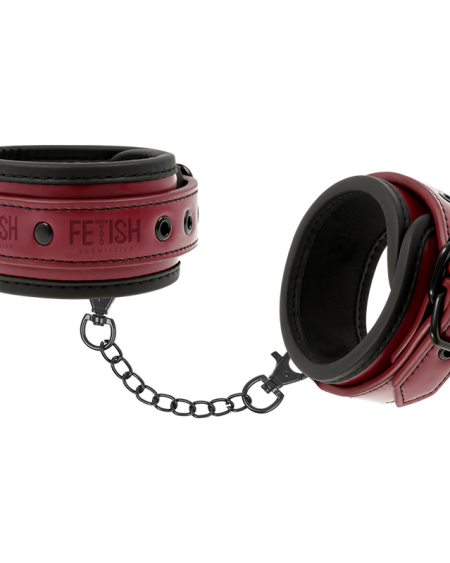 FETISH SUBMISSIVE DARK ROOM - ESPOSAS TOBILLOS CUERO VEGANO CON FORRO DE NEOPRENO
