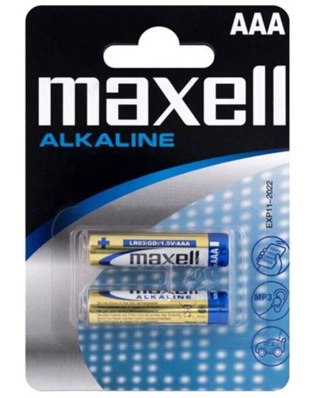 MAXELL - PILA ALCALINA AAA LR03 BLISTER*2