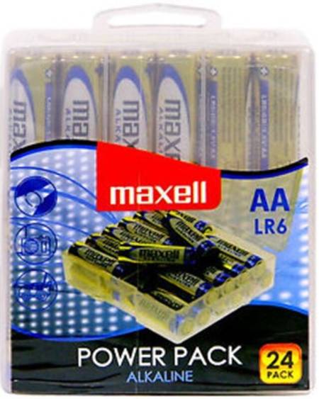 MAXELL - PILA ALCALINA AA LR6 PACK*24 PILAS