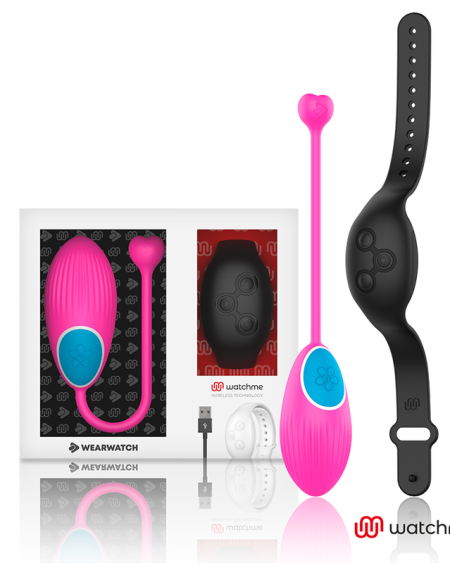 WEARWATCH - HUEVO CONTROL REMOTO TECHNOLOGY WATCHME FUCSIA / AZABACHE
