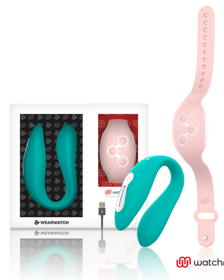 WEARWATCH - VIBRADOR DUAL TECHNOLOGY WATCHME AGUA MARINA / ROSA