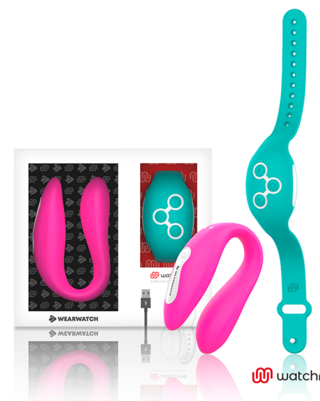 WEARWATCH - VIBRADOR DUAL TECHNOLOGY WATCHME FUCSIA / AGUA MARINA