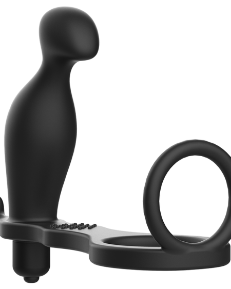 ADDICTED TOYS - PLUG ANAL CON ANILLO SILICONA NEGRO 12 CM