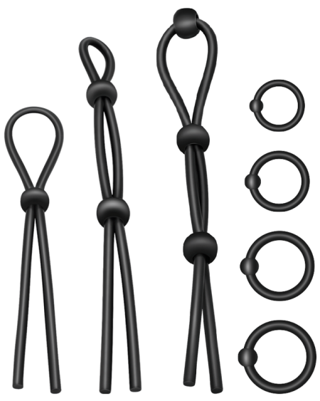 Kit de 7 Anéis de Silicone Flexível ADDICTED TOYS