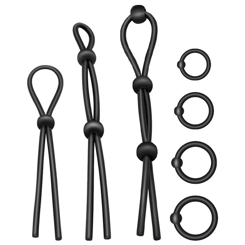 Kit de 7 Anéis de Silicone Flexível ADDICTED TOYS