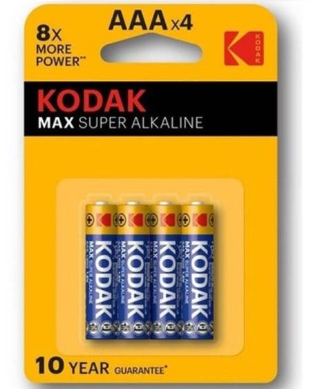 KODAK - MAX SUPER PILA ALCALINA AAA LR03 BLISTER*4