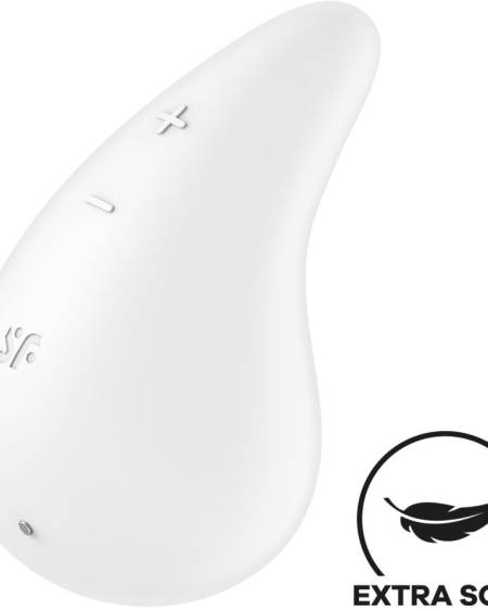 SATISFYER – Vibrador clitoriano Dew Drop - BLANCO