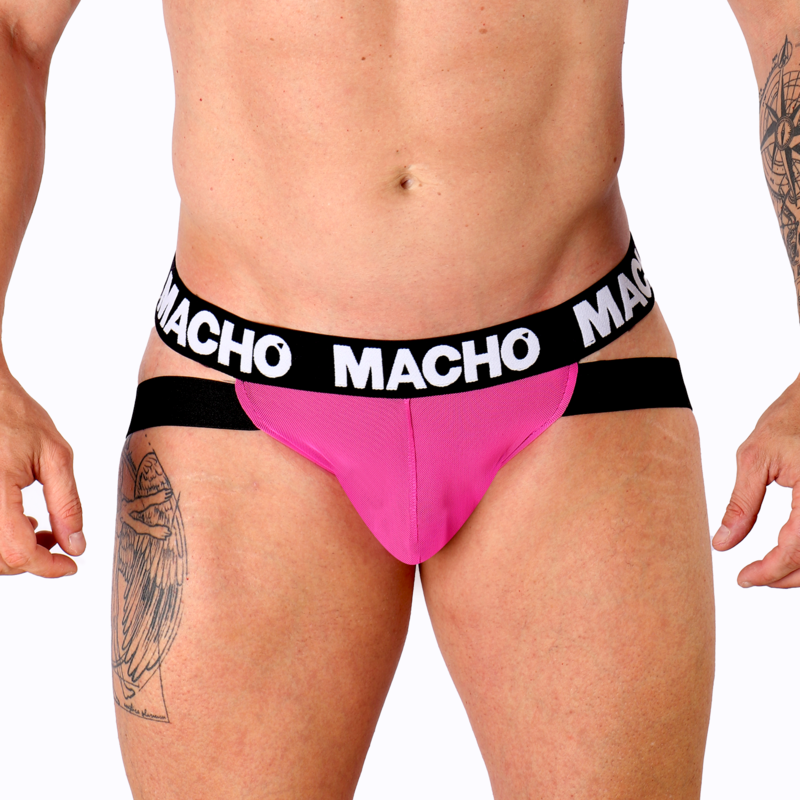 MACHO UNDERWEAR – Jockstrap MX28FA - ROSA NEON, L