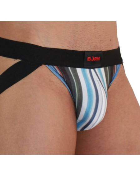BURN – Jockstrap 009 multicolorido e preto - S