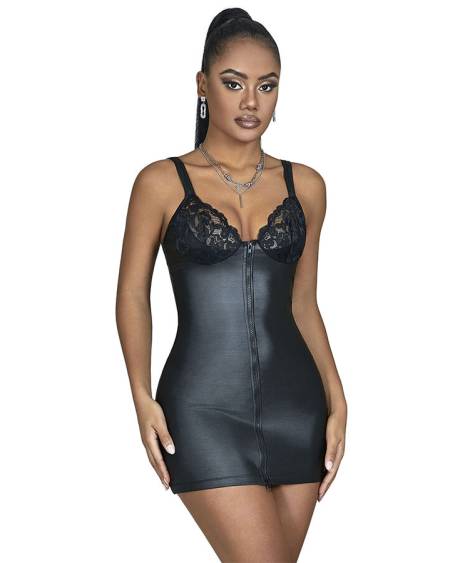 SUBBLIME – Vestido efeito couro com fecho frontal 957568 - L/XL