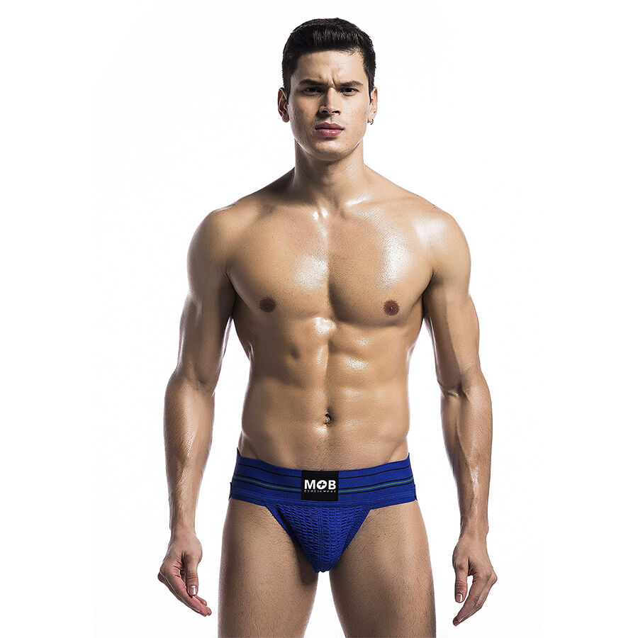 MOB – Tanga masculina clássica azul - L