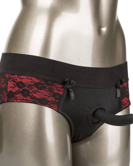 CALEXOTICS – Conjunto Scandal de cuecas abertas com dildo - S/M