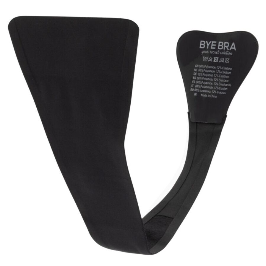 BYE-BRA – Tanga adesiva reutilizável, tamanho único - NEGRO