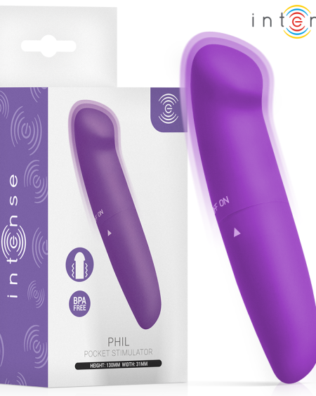 INTENSE - PHIL VIBRADOR PUNTO G LILA 13 CM
