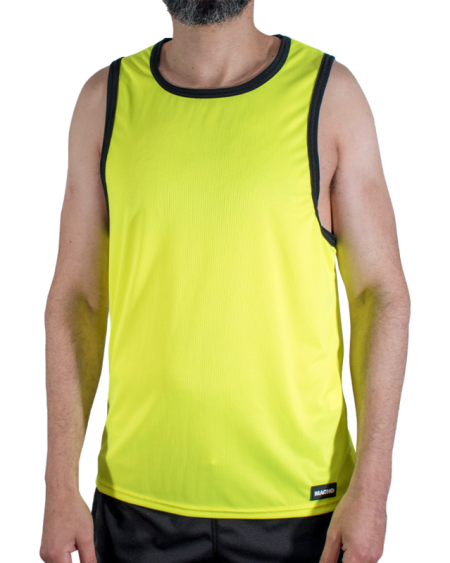 MACHO UNDERWEAR – T-shirt desportiva amarela CMV001 - L/XL