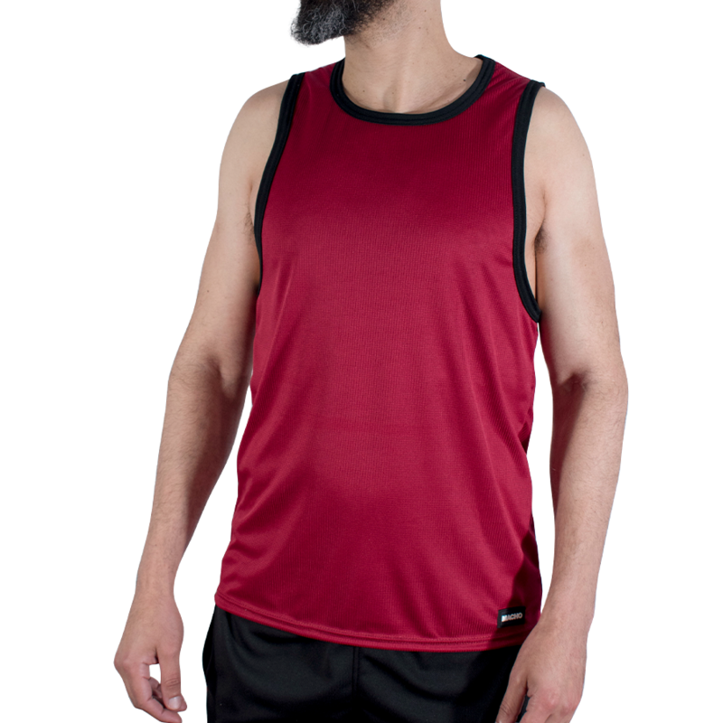MACHO UNDERWEAR – CMV003 T-shirt desportiva grená - S/M