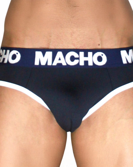 MACHO UNDERWEAR – MCH008 slip clássico azul-marinho - S