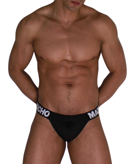 MACHO UNDERWEAR – Slip lateral preto MCH010 - S