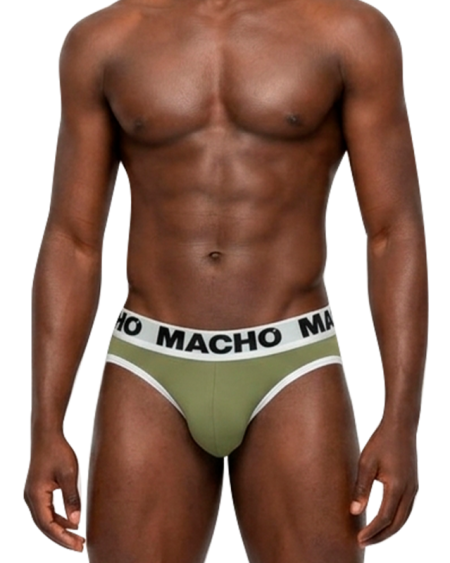 MACHO UNDERWEAR – Slip verde militar MCH013 - S