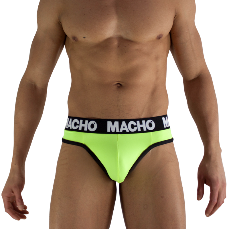 MACHO UNDERWEAR – MTG001 jockstrap amarelo fluorescente - M