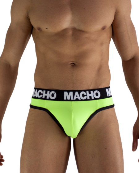 MACHO UNDERWEAR – MTG001 jockstrap amarelo fluorescente - L