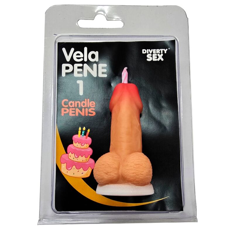DIABLO PICANTE – Vela erótica em forma de pénis, número 0 - B