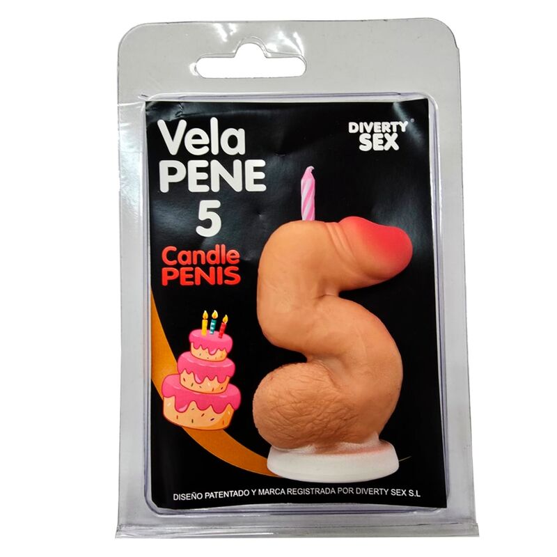 DIABLO PICANTE – Vela erótica em forma de pénis, número 0 - F