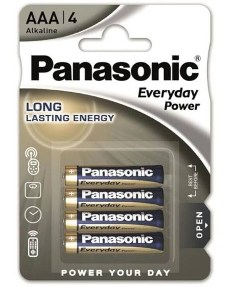 PANASONIC - EVERYDAY POWER PILA ALCALINA AAA LR03 BLISTER*4