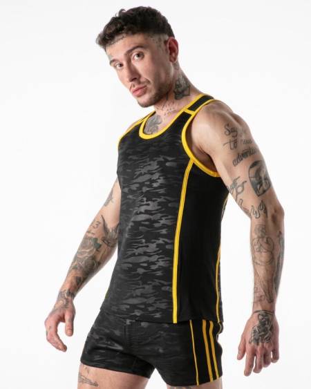 LOCKER GEAR – Camisola de alças Full Military Access - AMARILLO, M