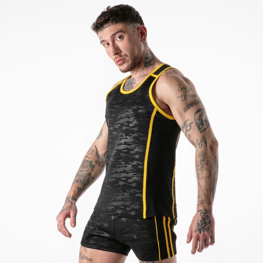 LOCKER GEAR – Camisola de alças Full Military Access - AMARILLO, XL