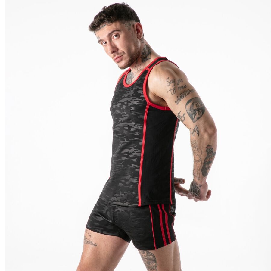 LOCKER GEAR – Camisola de alças Full Military Access - ROJO, S