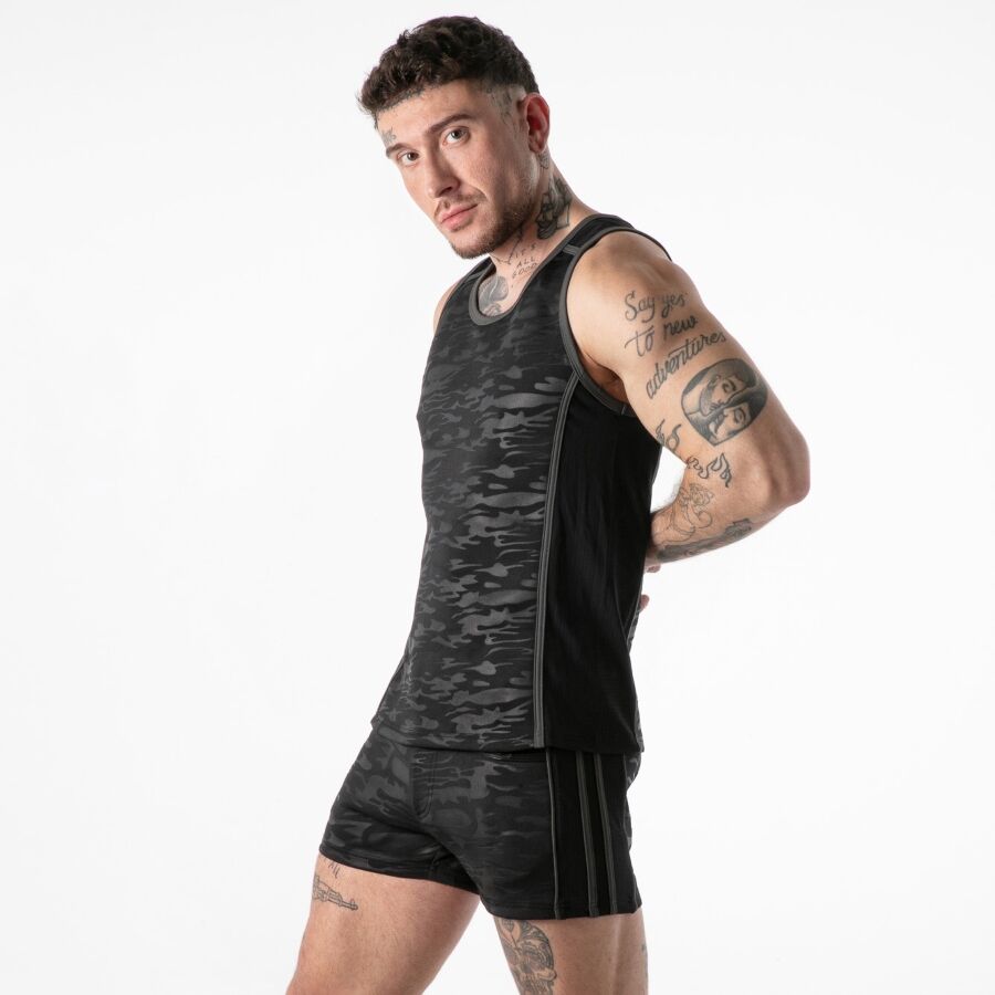 LOCKER GEAR – Camisola de alças Full Military Access - NEGRO, L
