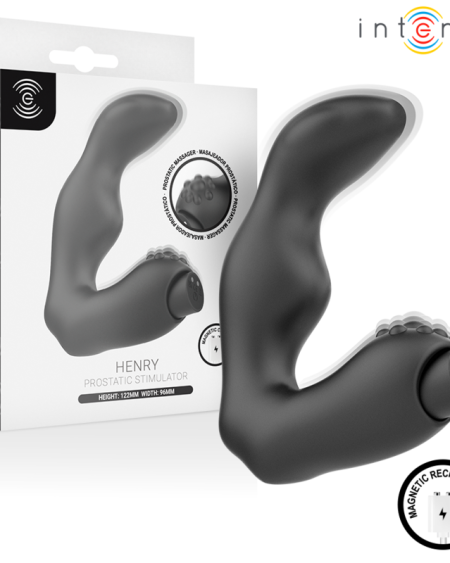 INTENSE - HENRY MASAJEADOR PROSTÁTICO RECARGABLE USB NEGRO