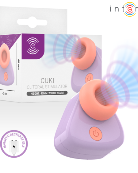 INTENSE - CUKI ESTIMULADOR DE CLÍTORIS POR SUCCIÓN RECARGABLE USB LILA
