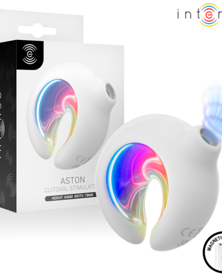 INTENSE - ASTON ESTIMULADOR DE CLÍTORIS POR SUCCIÓN Y VIBRACIÓN RECARGABLE USB BLANCO