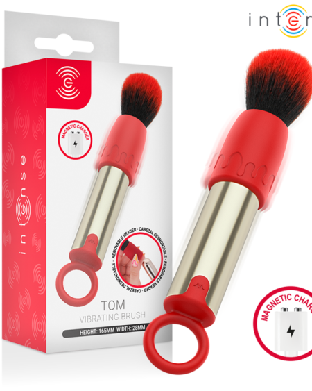 INTENSE - TOM BROCHA VIBRADORA RECARGABLE USB ROJO