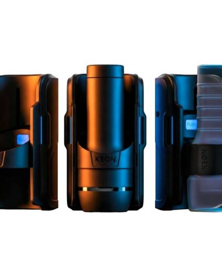 KIIROO - KEON 2 COMBO MASTURBADOR AUTOMÁTICO INTERACTIVO CON FEEL STROKER NEGRO/AZUL